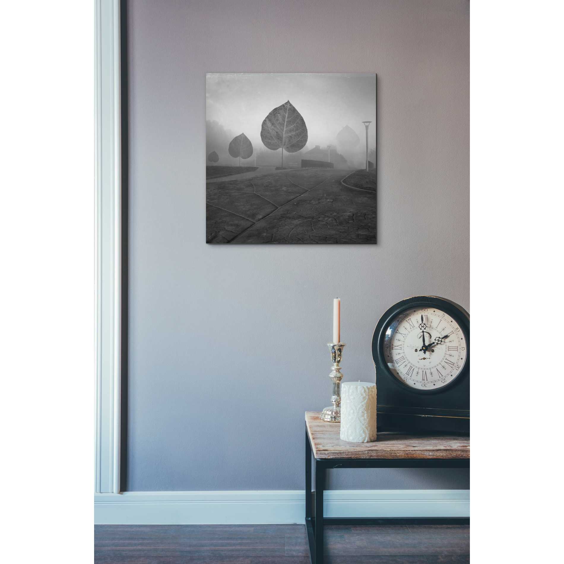 'Leave Alley' by Dariusz Klimczak, Canvas Wall Art,18 x 18