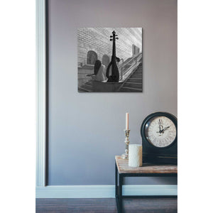 'Violinist' by Dariusz Klimczak, Canvas Wall Art,18 x 18