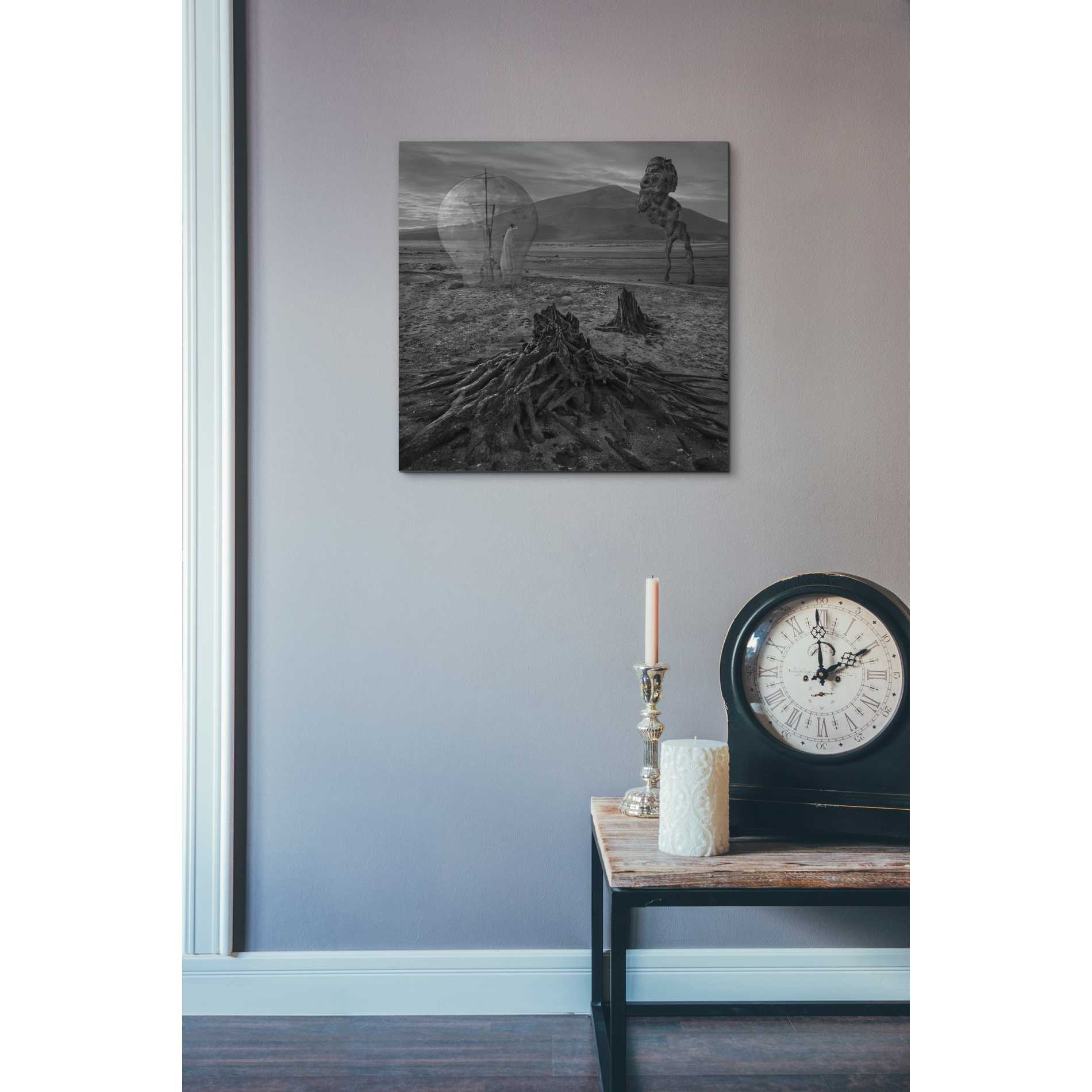 'Meeting With Faun' by Dariusz Klimczak, Canvas Wall Art,18 x 18