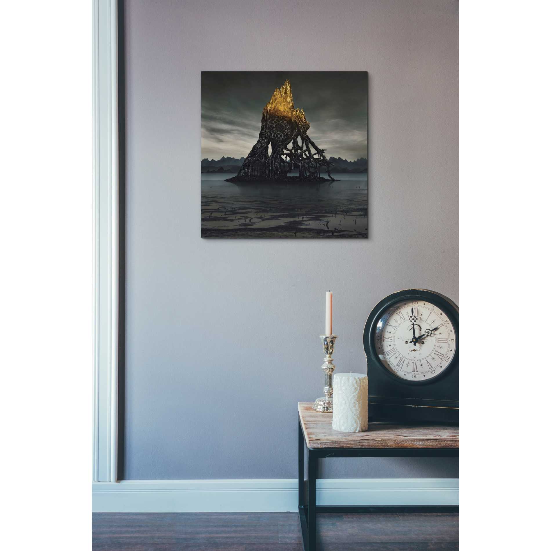 'Temple of Light' by Dariusz Klimczak, Canvas Wall Art,18 x 18