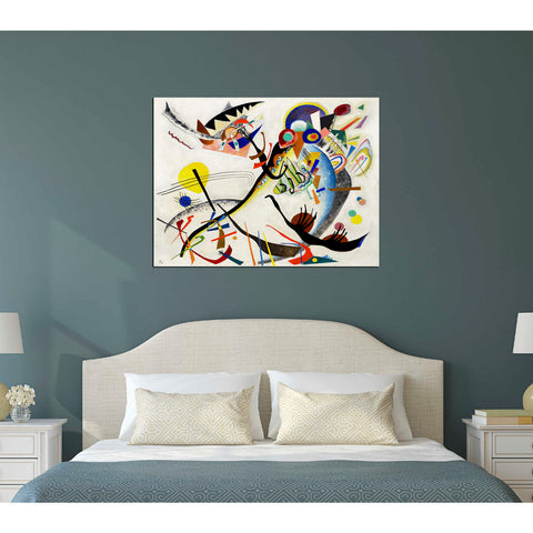 Image of 'Blue Segment' by Wassily Kandinsky Canvas Wall Art,18 x 24