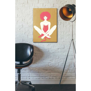 'Pinkcat' by Sai Tamiya, Canvas Wall Art,18 x 26