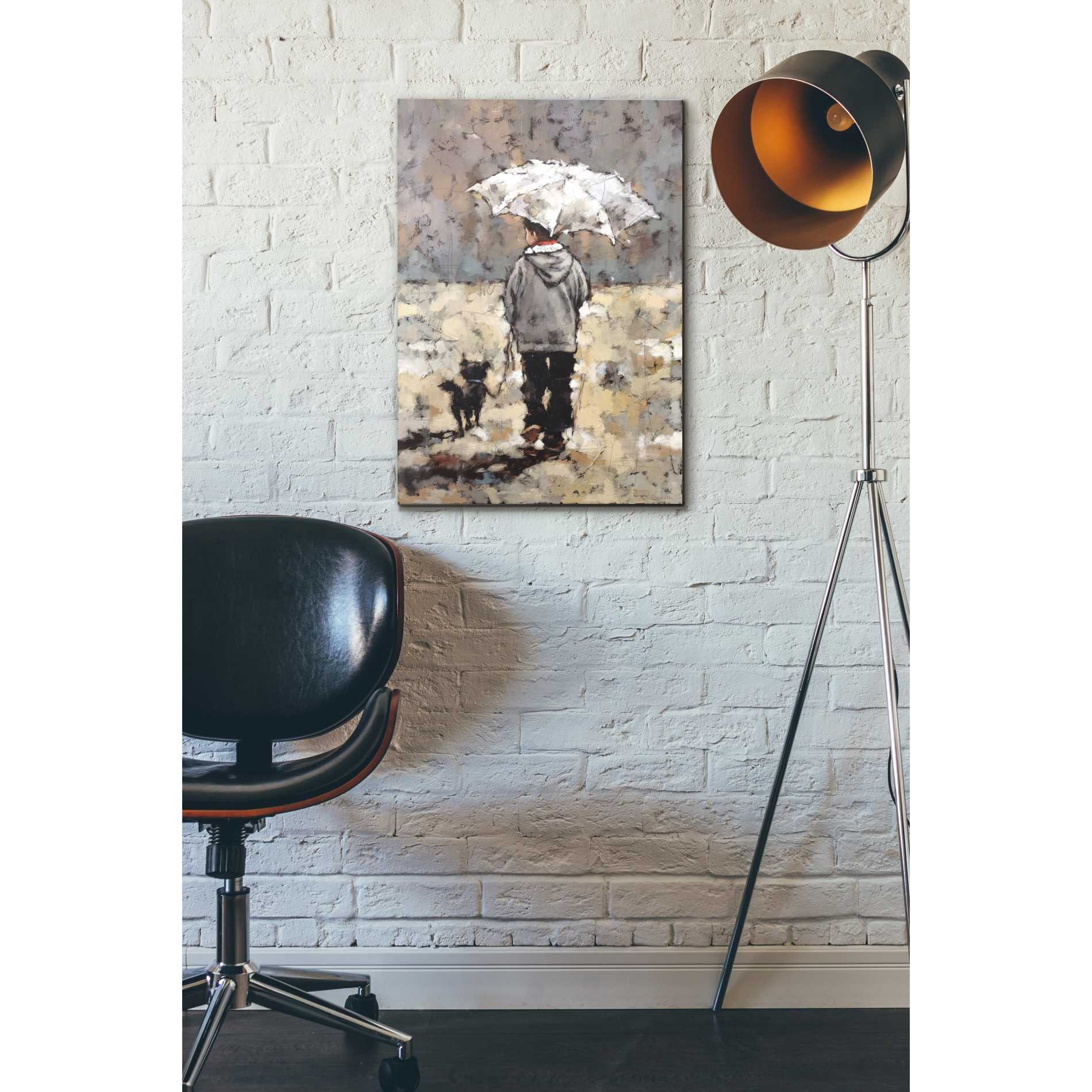 'Autumn Beach' by Alexander Gunin, Canvas Wall Art,18 x 26