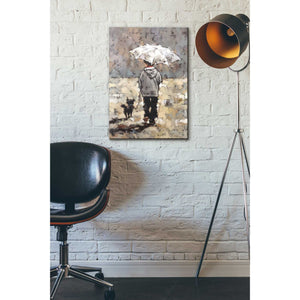'Autumn Beach' by Alexander Gunin, Canvas Wall Art,18 x 26