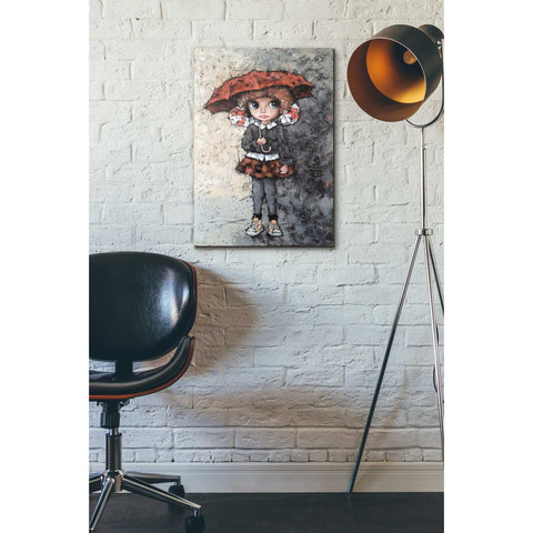 Image of 'Girl With Bows' by Alexander Gunin, Canvas Wall Art,18 x 26