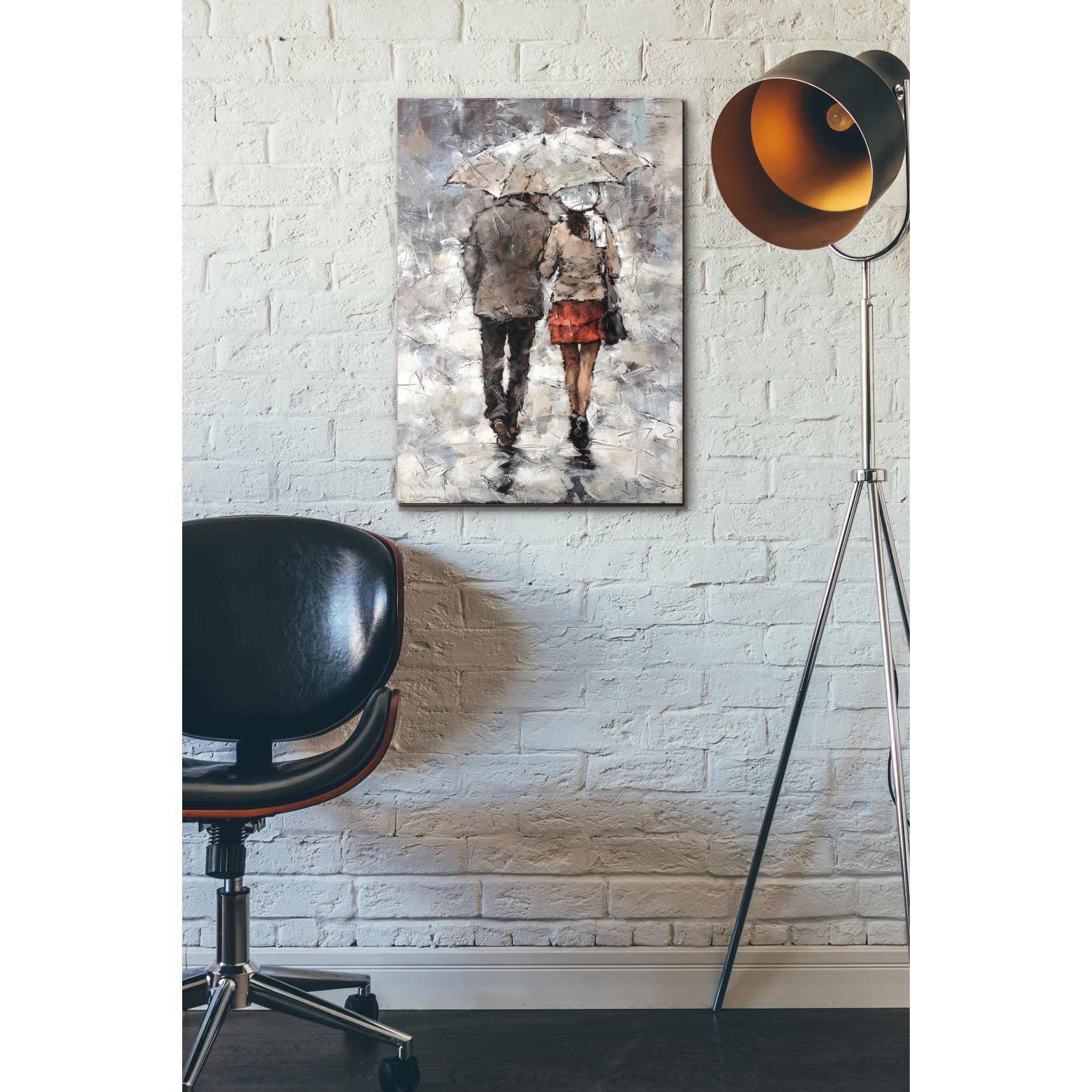 'Under The Umbrella' by Alexander Gunin, Canvas Wall Art,18 x 26