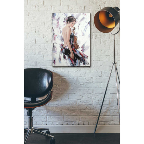 Image of 'Violinist' by Alexander Gunin, Canvas Wall Art,18 x 26