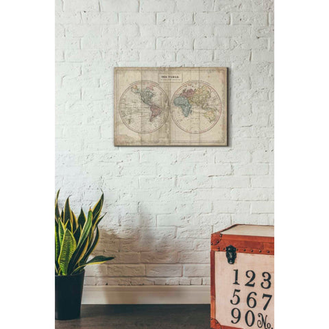 Image of 'Old World Eastern Western' by Wild Apple Portfolio, Canvas Wall Art,18 x 26