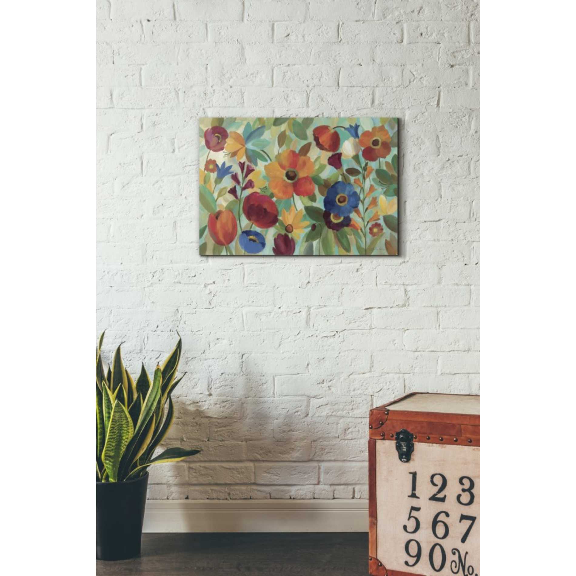 'Summer Floral V' by Silvia Vassileva, Canvas Wall Art,18 x 26