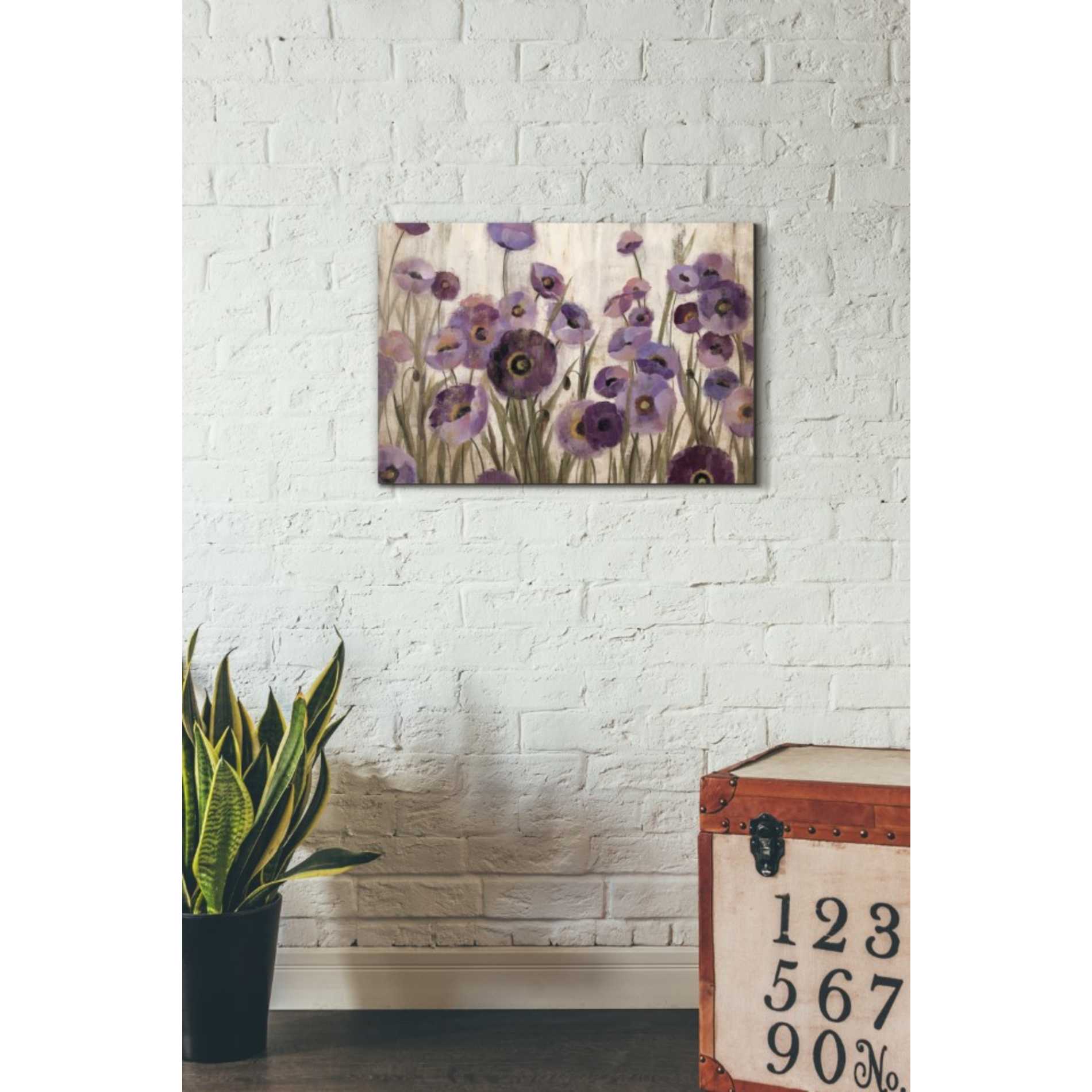 'Pink And Purple Flowers' by Silvia Vassileva, Canvas Wall Art,18 x 26