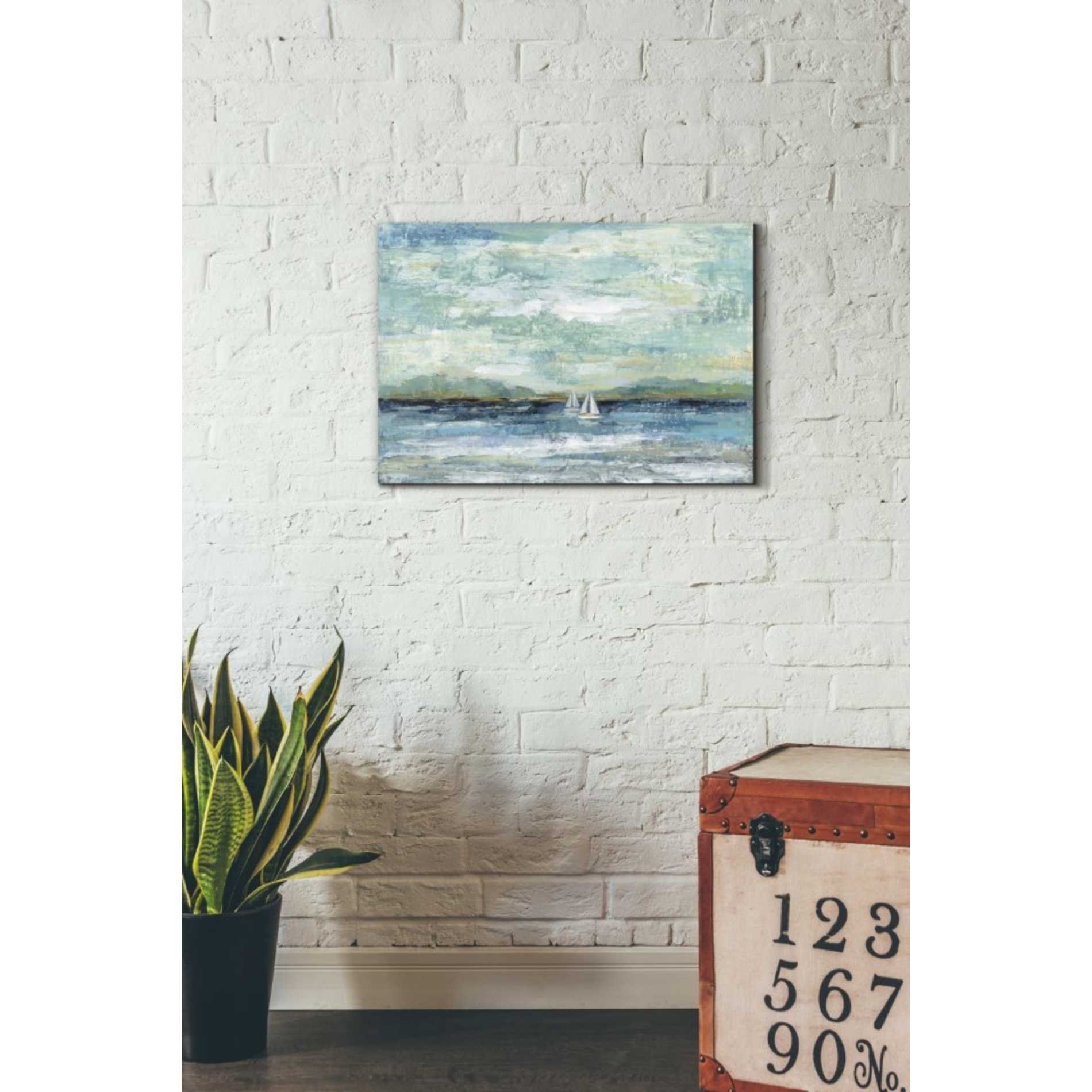 'Calm Lake Crop' by Silvia Vassileva, Canvas Wall Art,18 x 26
