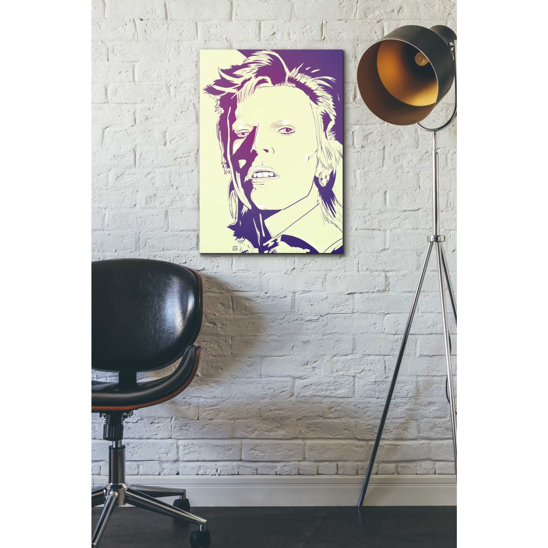 'David Bowie' by Giuseppe Cristiano, Canvas Wall Art,18 x 26