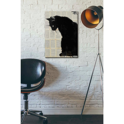 Image of 'Cat Black' by Loui Jover, Canvas Wall Art,18 x 26