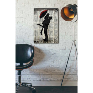 'Love and Rain' by Loui Jover, Canvas Wall Art,18 x 26