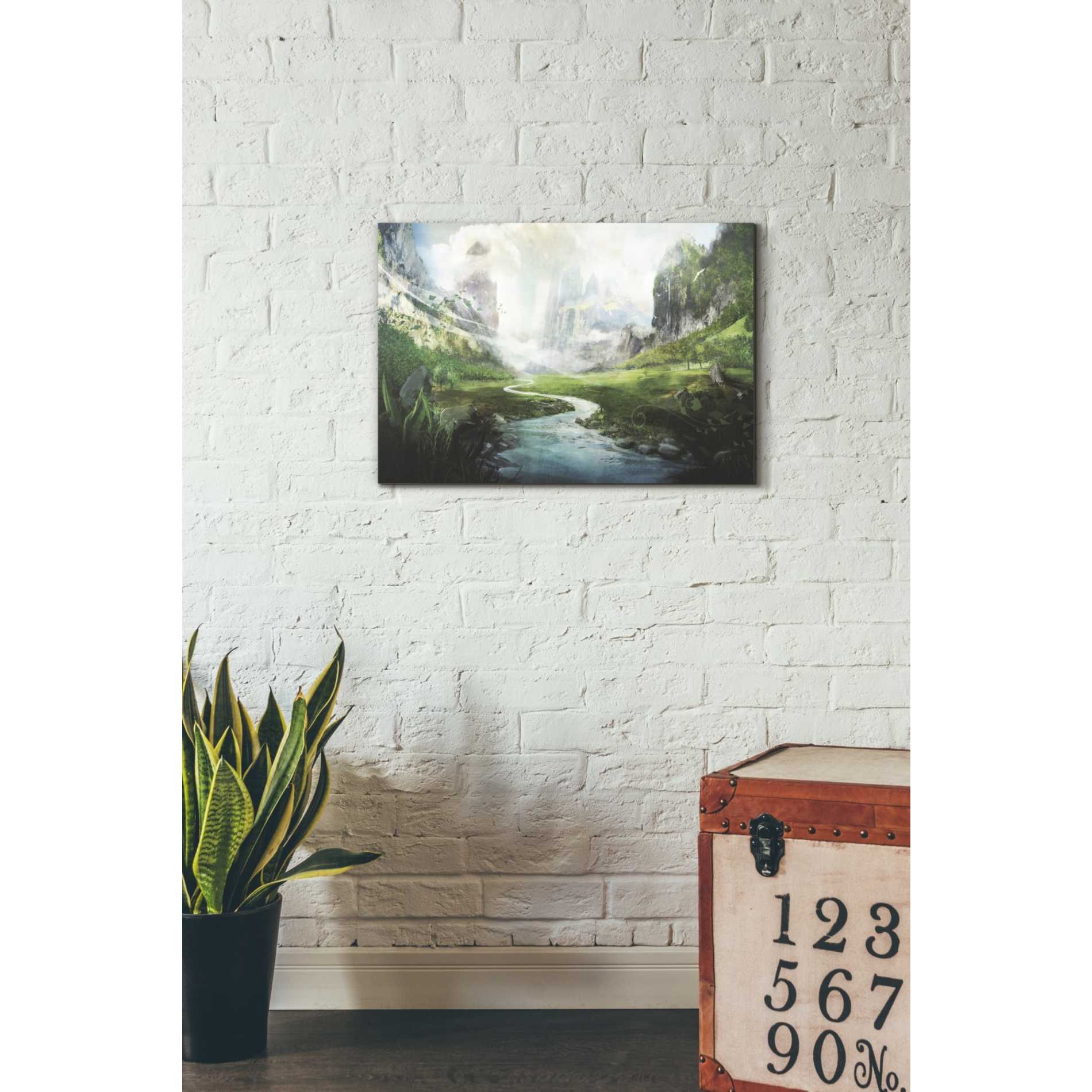 'Peaceful River' by Jonathan Lam, Canvas Wall Art,18 x 26