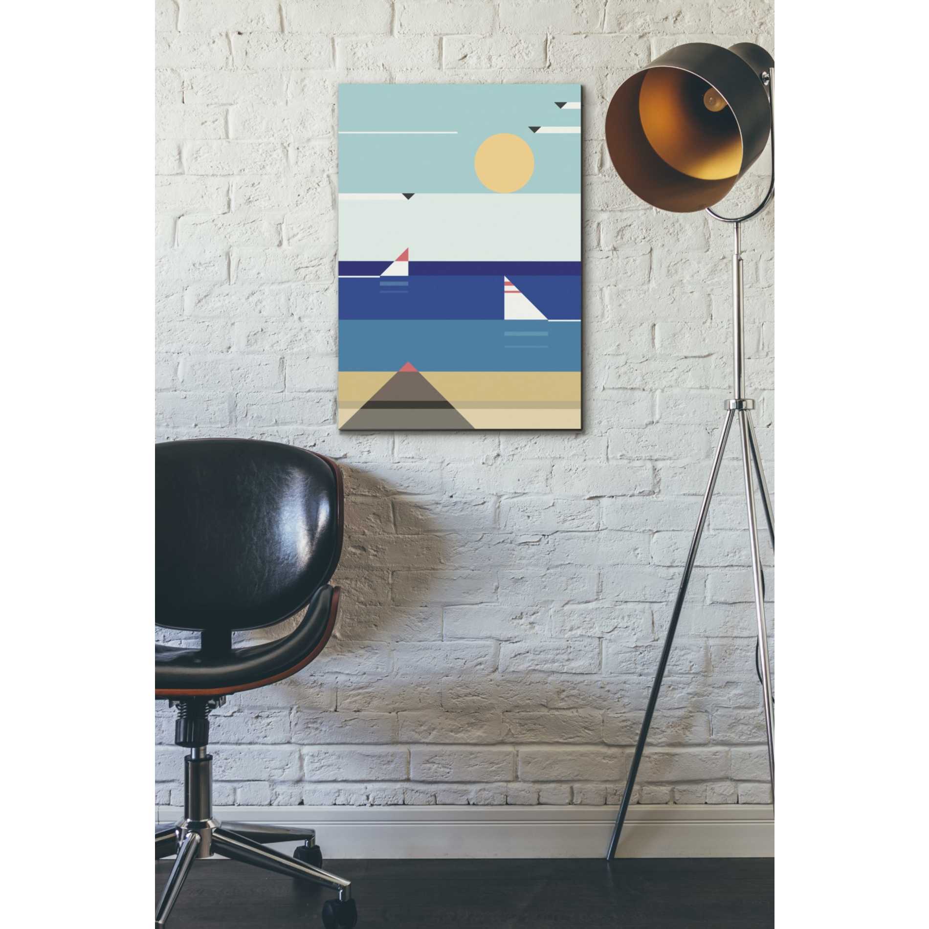 'Quiet Sea' by Antony Squizzato, Canvas Wall Art,18 x 26