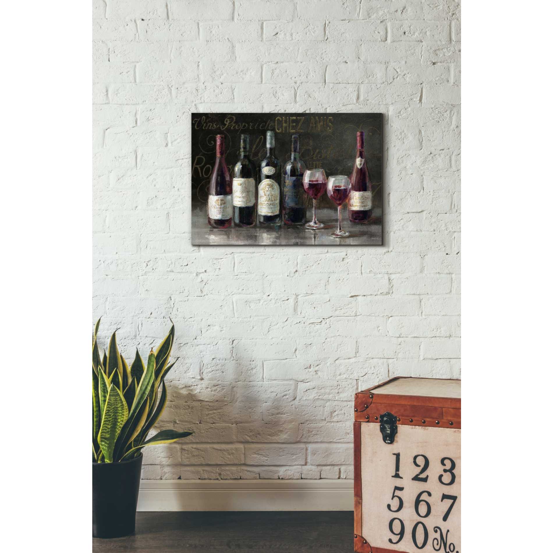'Bistro Reds v.2 Crop' by Danhui Nai, Canvas Wall Art,18 x 26