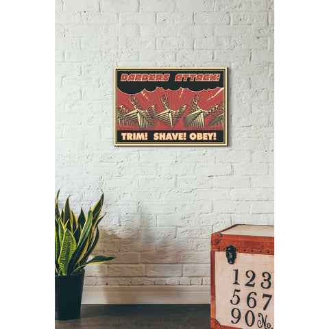 Image of 'Barbershop' Canvas Wall Art,18 x 26