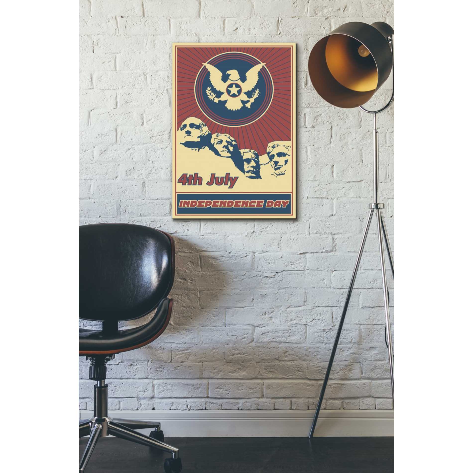 'Independence Day Rushmore' Canvas Wall Art,18 x 26