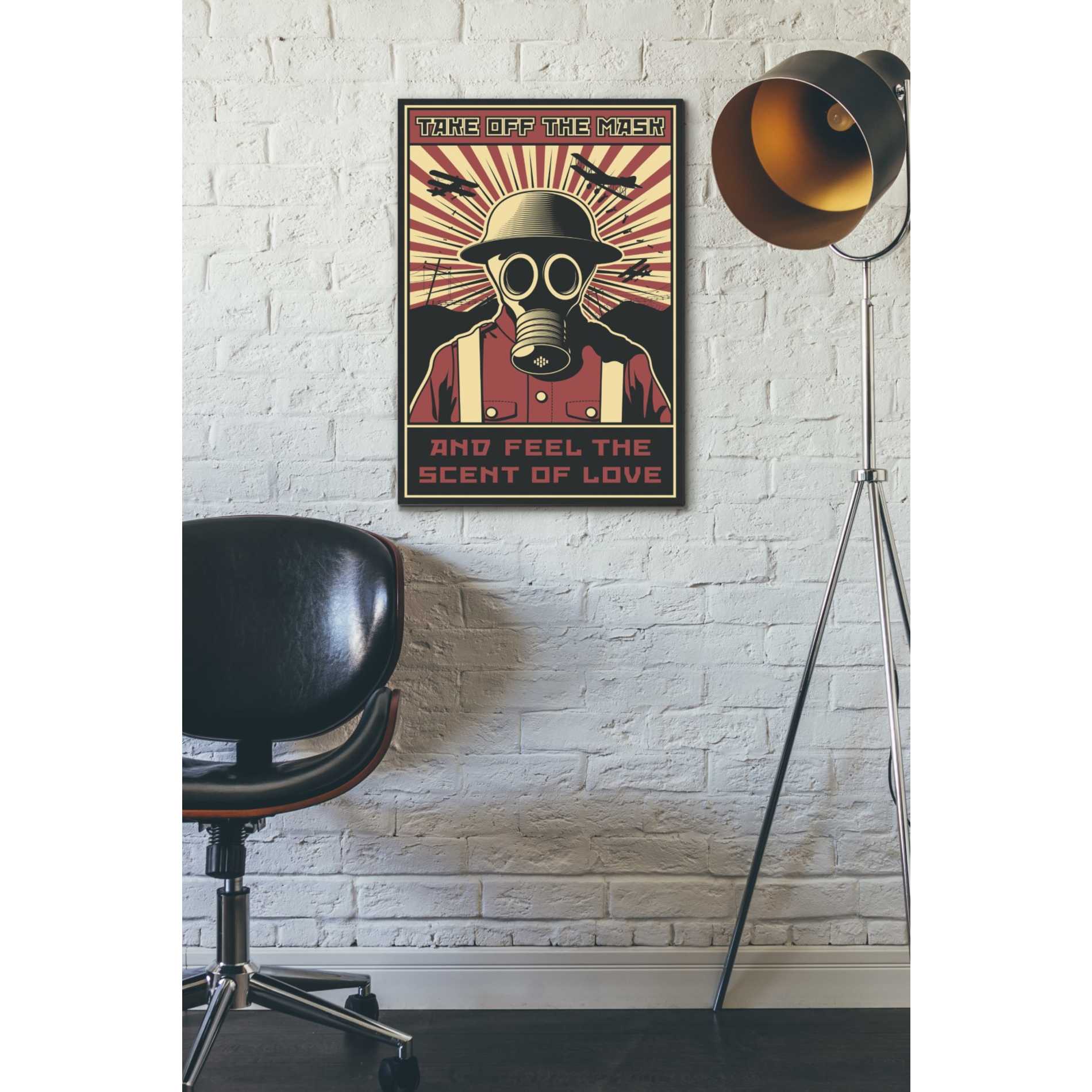 'Gas Mask' Canvas Wall Art,18 x 26