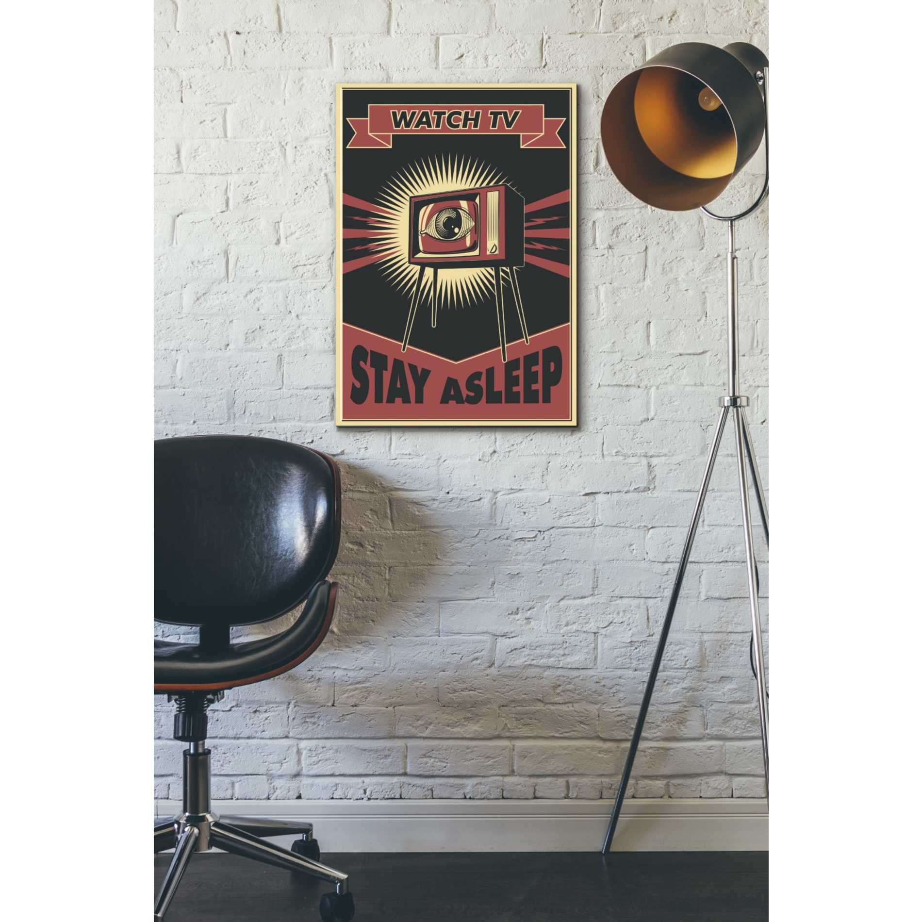 'TV' Canvas Wall Art,18 x 26