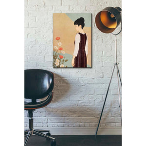 'Poppies and a Woman' by Sai Tamiya, Canvas Wall Art,18 x 26