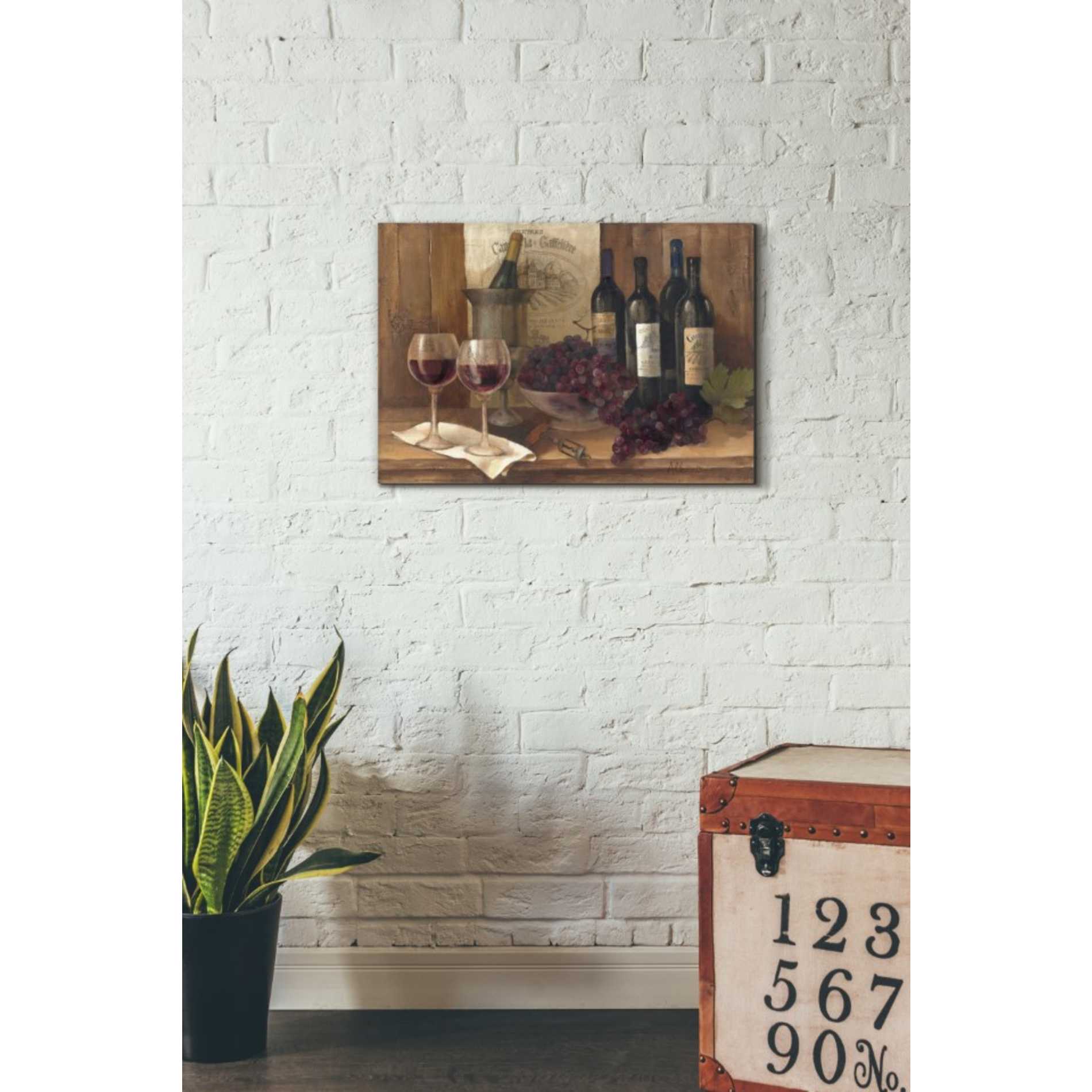 'Vintage Wine' by Albena Hristova, Canvas Wall Art,26 x 18