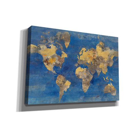 Image of 'Blue World' by Albena Hristova, Canvas Wall Art,26 x 18