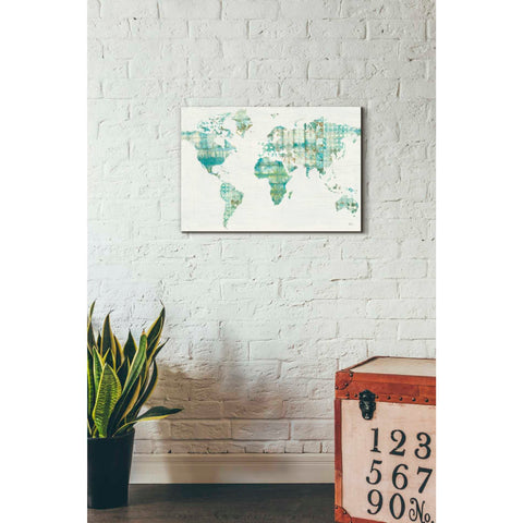 Image of 'Kanari Map' by Melissa Averinos, Canvas Wall Art,18 x 26