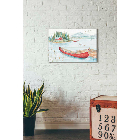 Image of 'Lake Moments II' by Daphne Brissonet, Canvas Wall Art,18 x 26