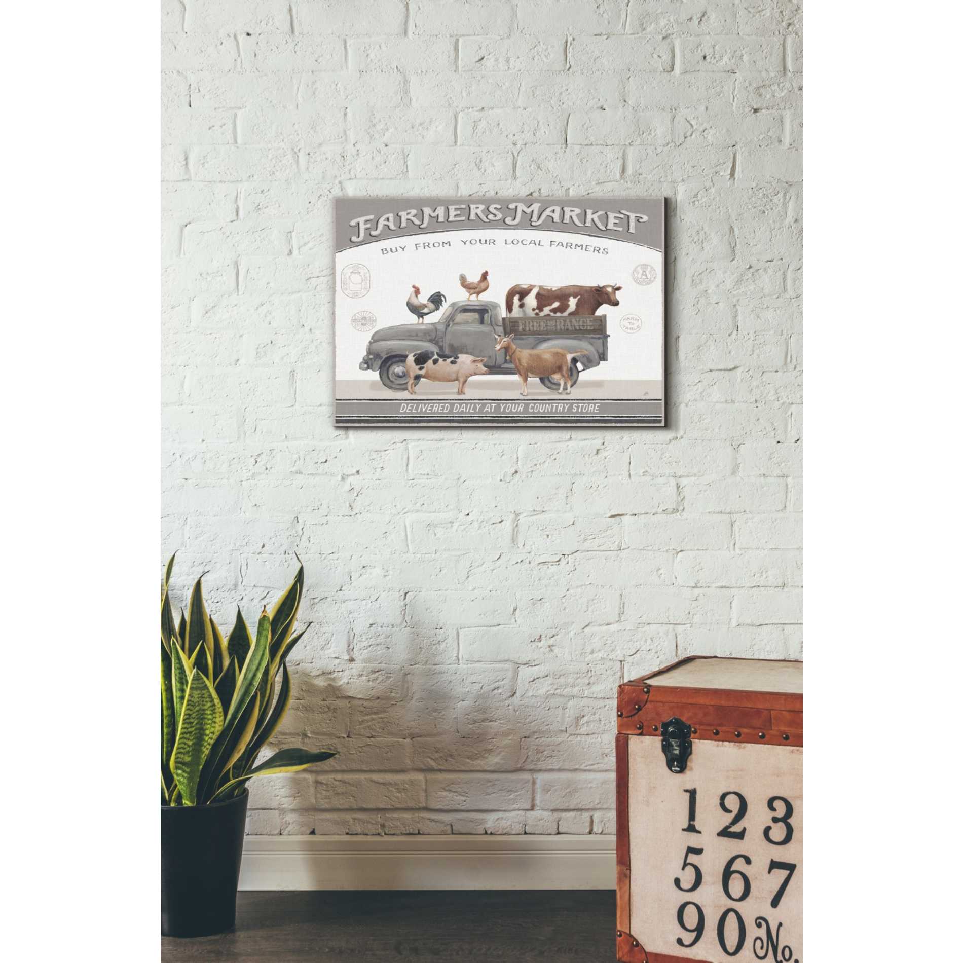 'Vintage Farm I v2' by Daphne Brissonet, Canvas Wall Art,18 x 26