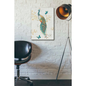 'Ornate Peacock XA' by Daphne Brissonet, Canvas Wall Art,18 x 26
