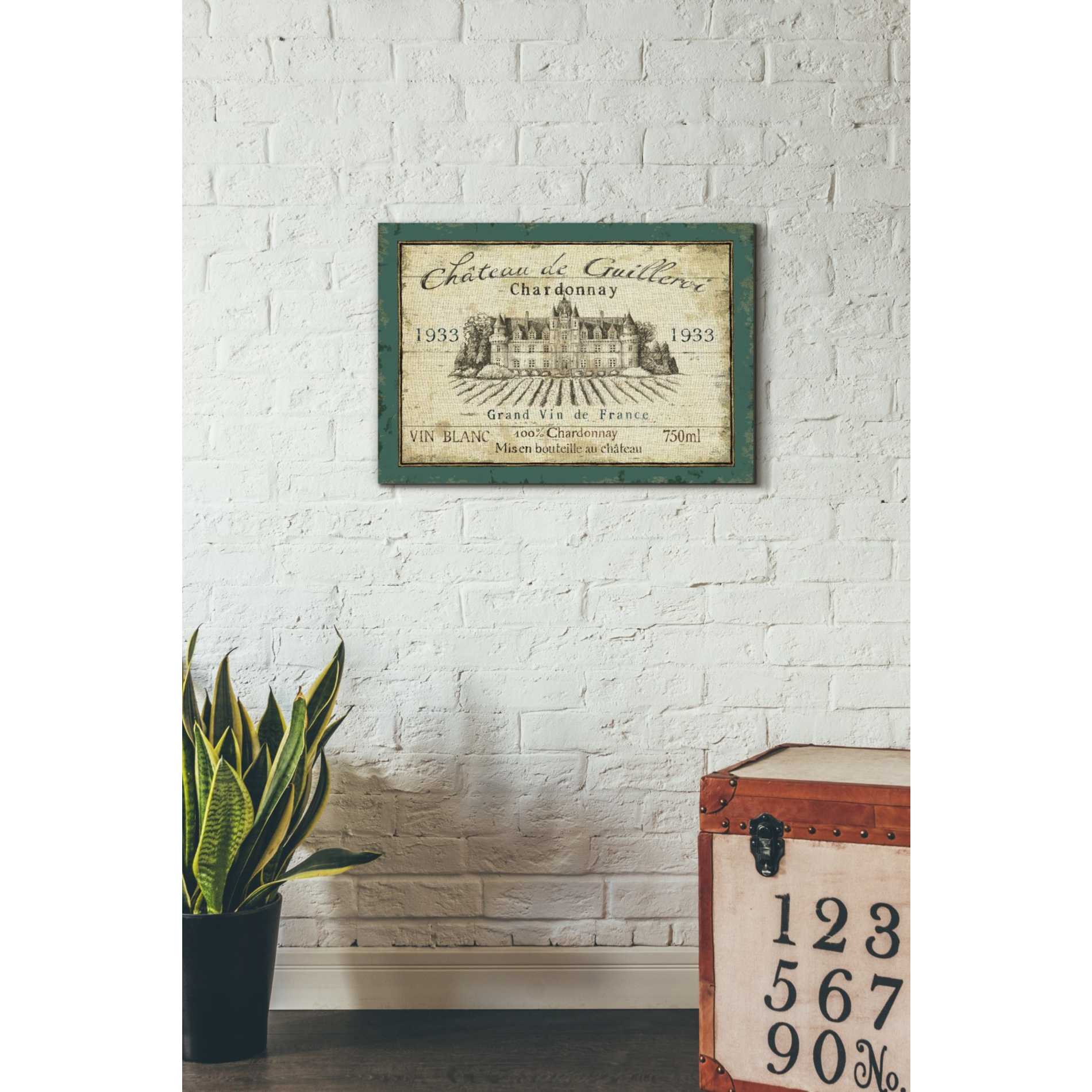 'French Wine Label IV' by Daphne Brissonet, Canvas Wall Art,18 x 26