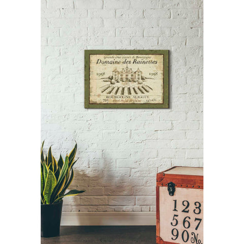 Image of 'French Wine Label III' by Daphne Brissonet, Canvas Wall Art,18 x 26