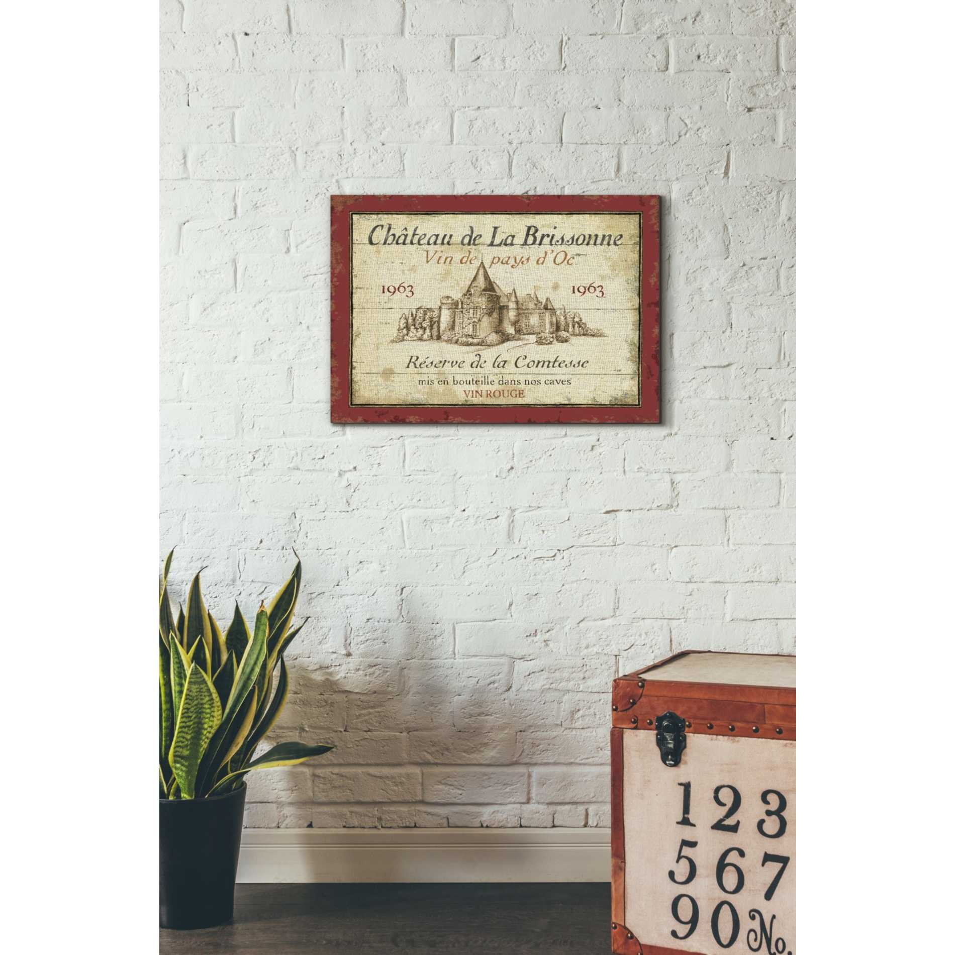 'French Wine Label I' by Daphne Brissonet, Canvas Wall Art,18 x 26