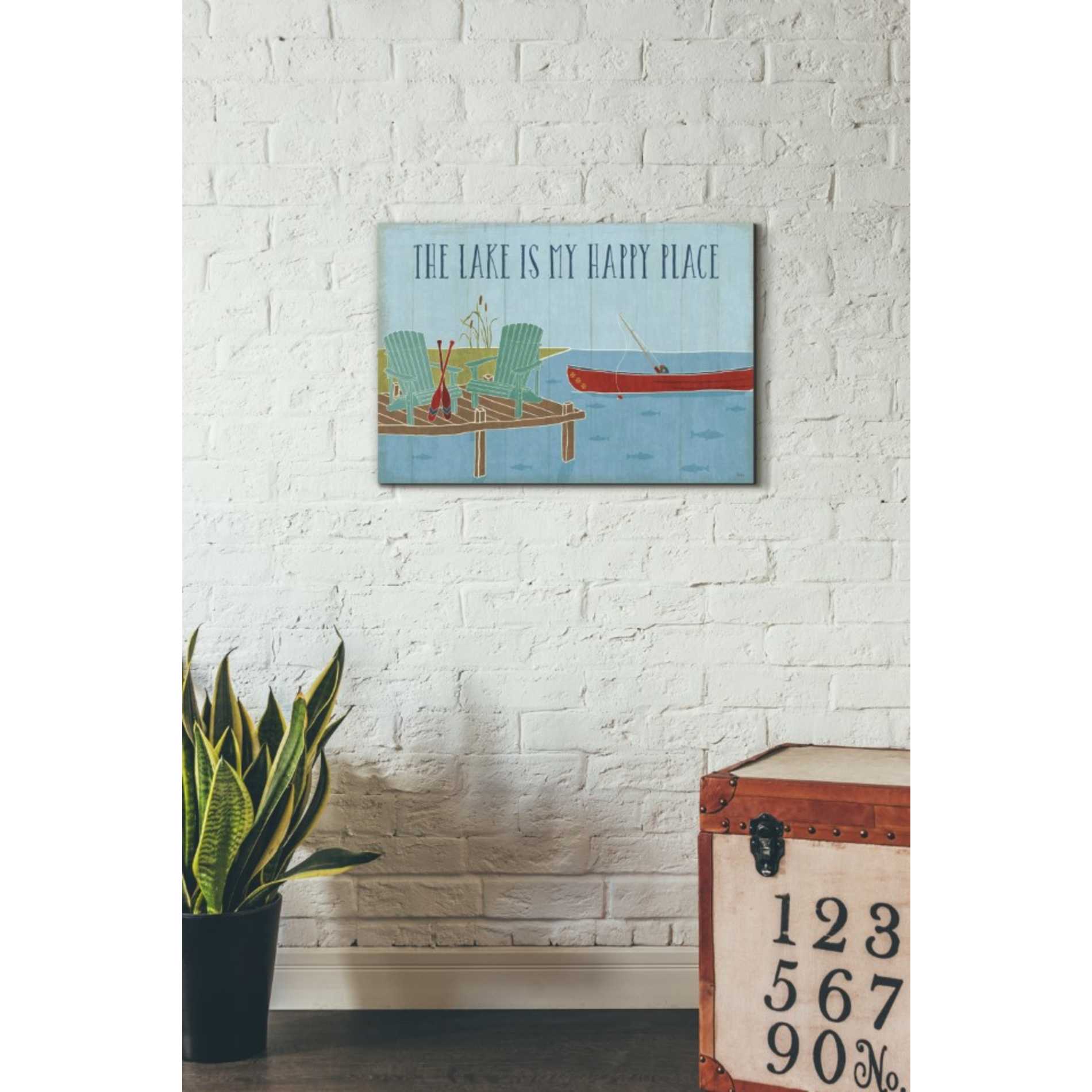 'Lake Pals II' by Veronique Charron, Canvas Wall Art,26 x 18