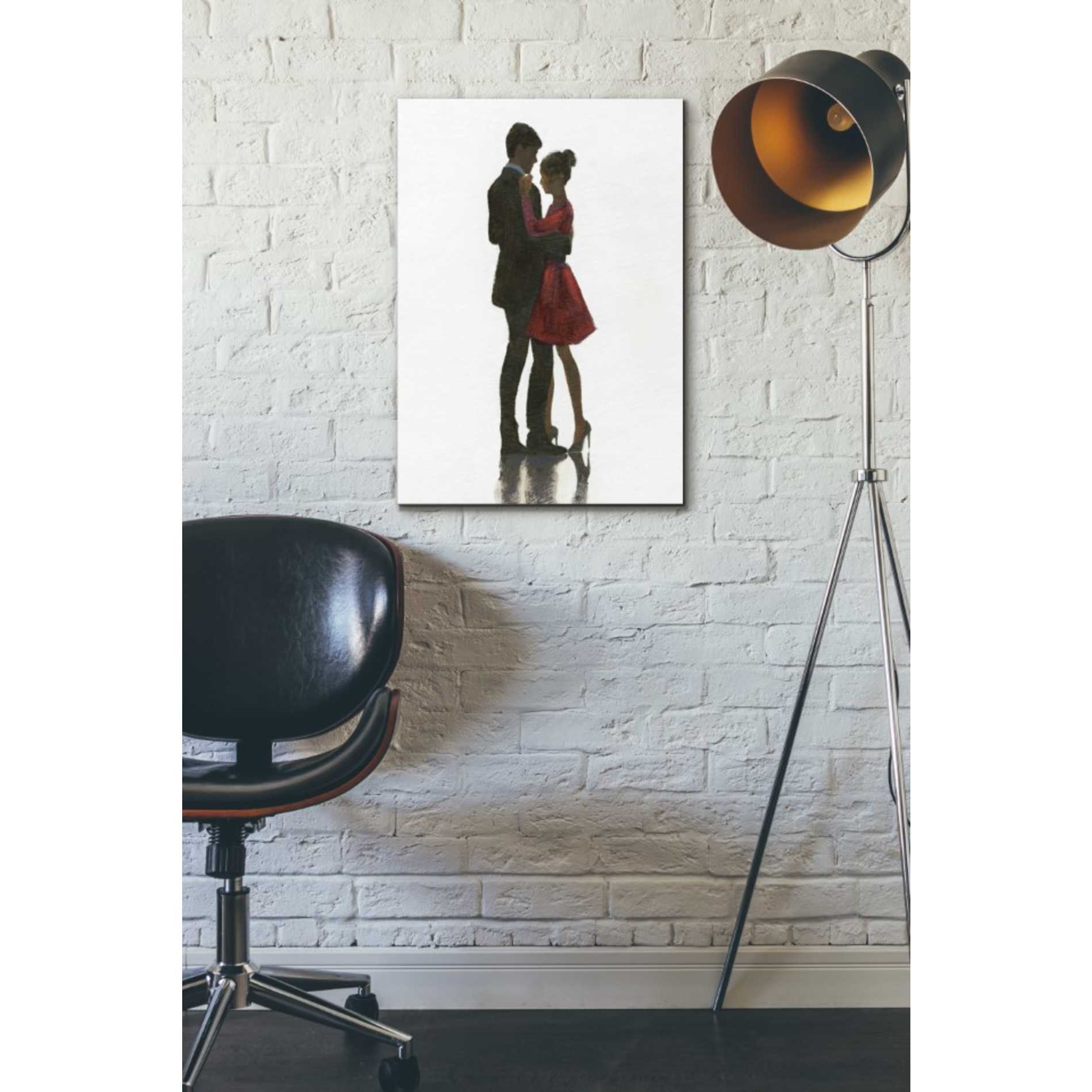 'The Embrace II Red Dress' by Marco Fabiano, Canvas Wall Art,18 x 26