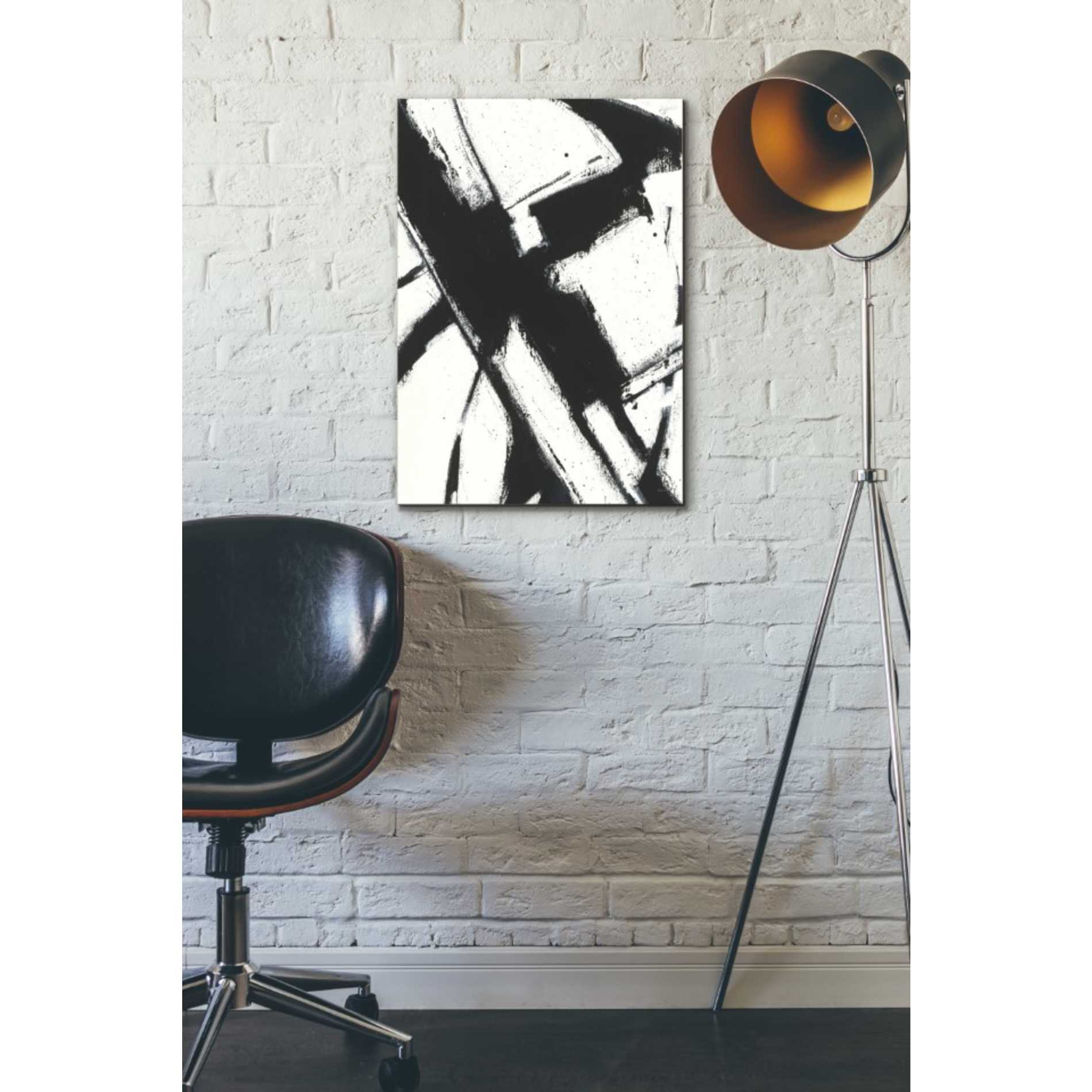 'Expression Abstract I White Crop' by Shirley Novak, Canvas Wall Art,18 x 26