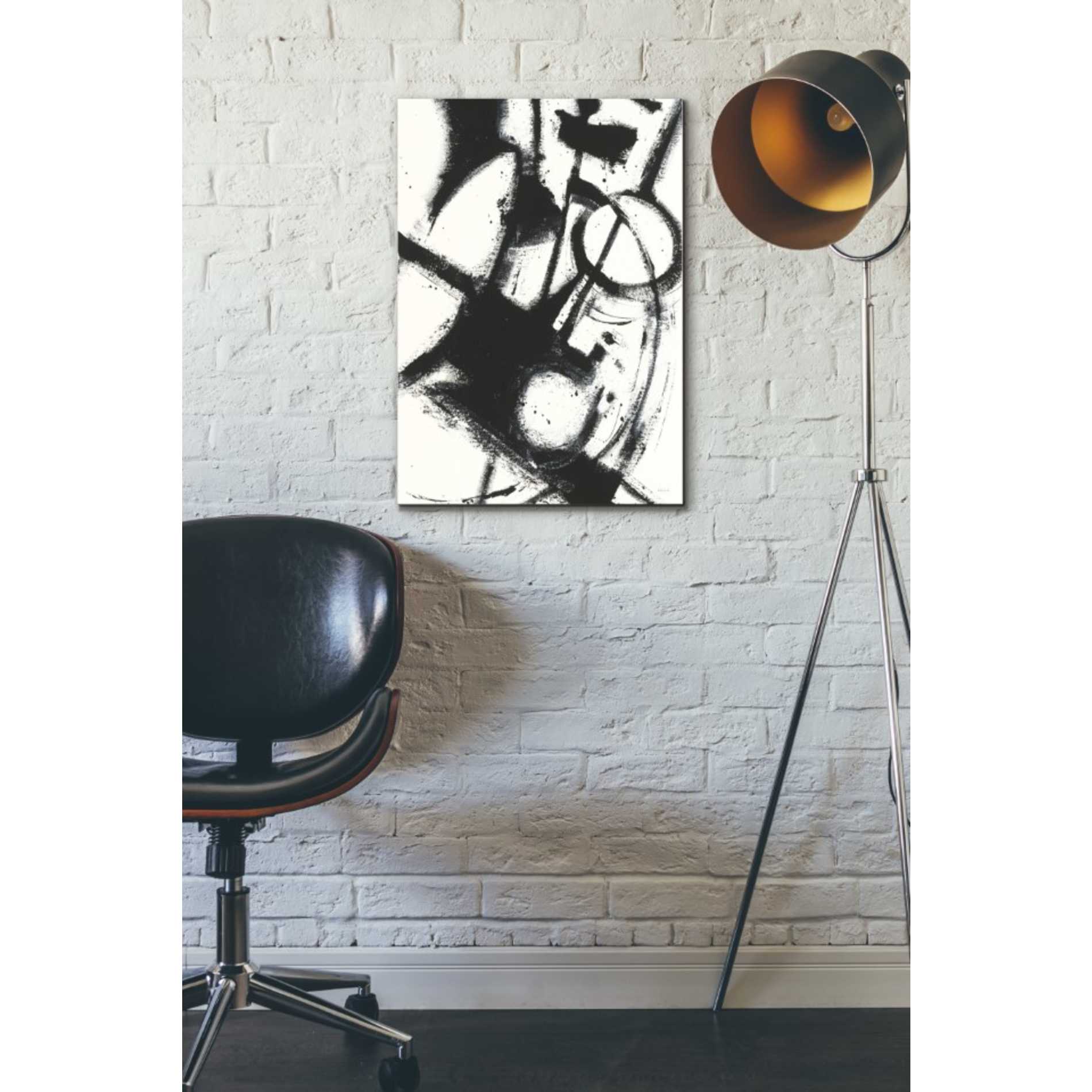 'Expression Abstract II White Crop' by Shirley Novak, Canvas Wall Art,18 x 26