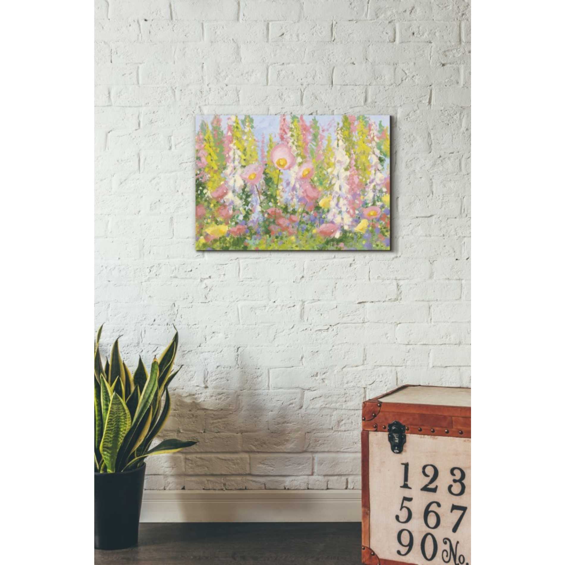 'Garden Pastels I Blue Sky' by Shirley Novak, Canvas Wall Art,26 x 18