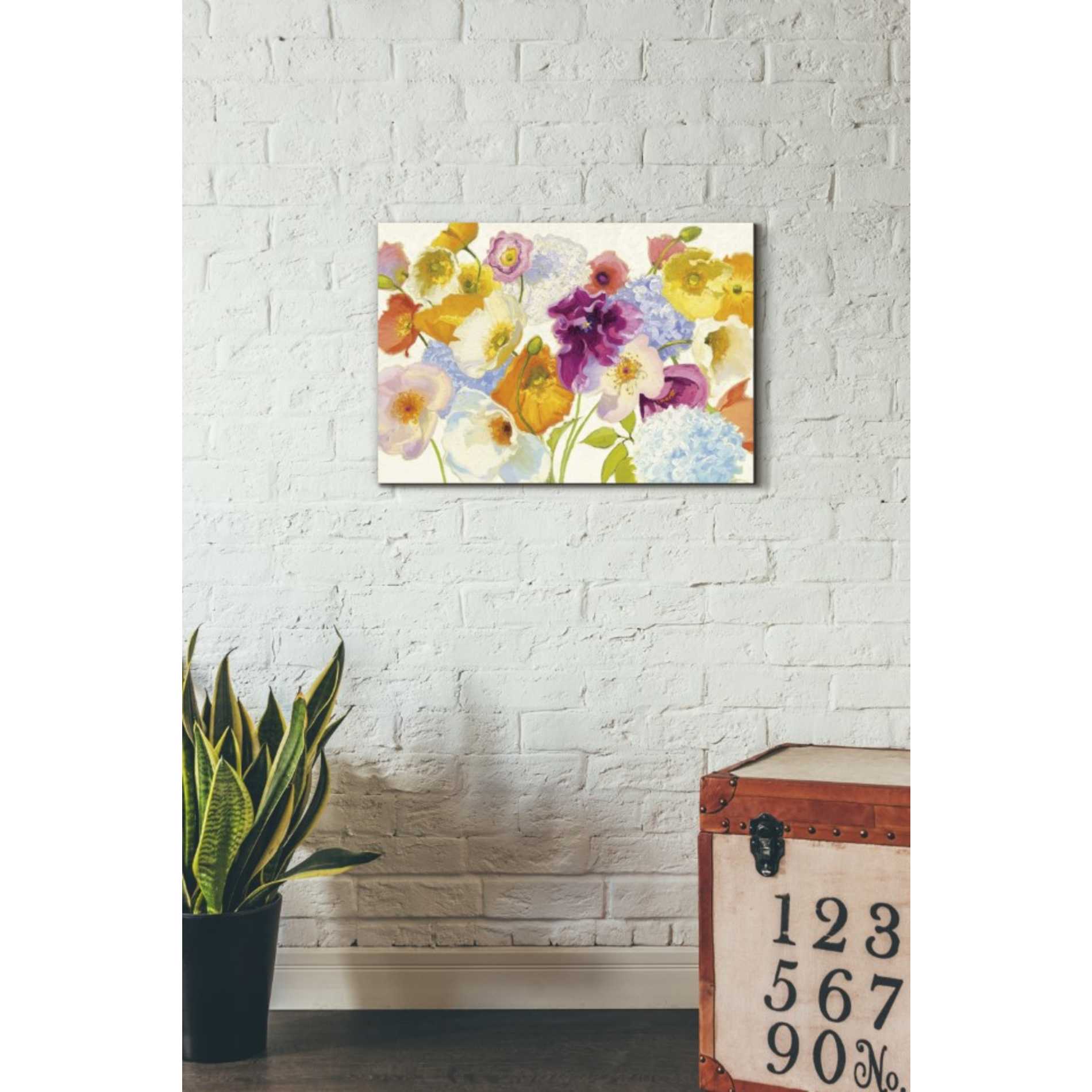 'For Paris on White' by Shirley Novak, Canvas Wall Art,26 x 18