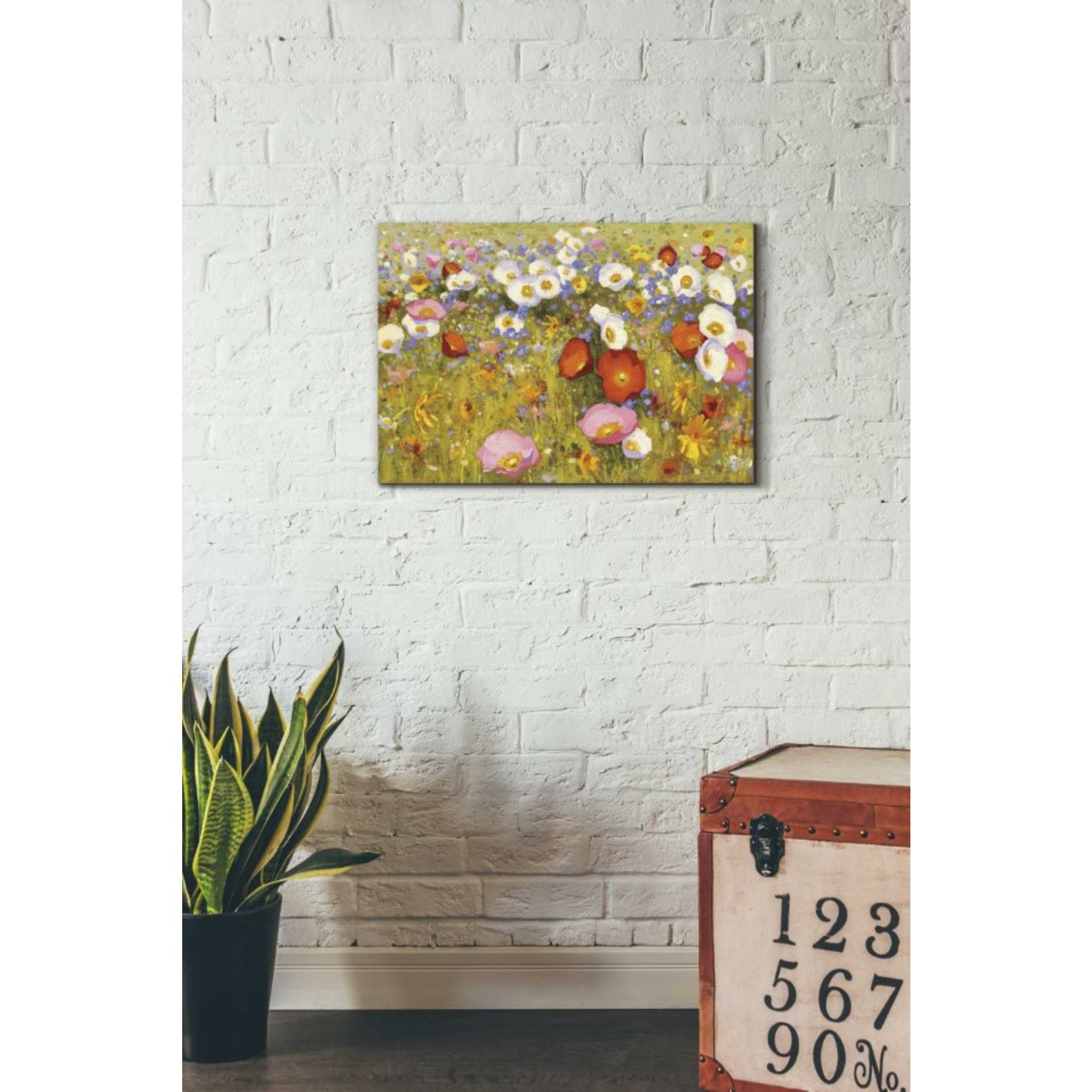 'Champ de Fleur III' by Shirley Novak, Canvas Wall Art,26 x 18