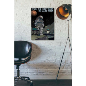 'Mars Explorer Series: Work The Night Shift" Space Canvas Wall Art,18 x 26