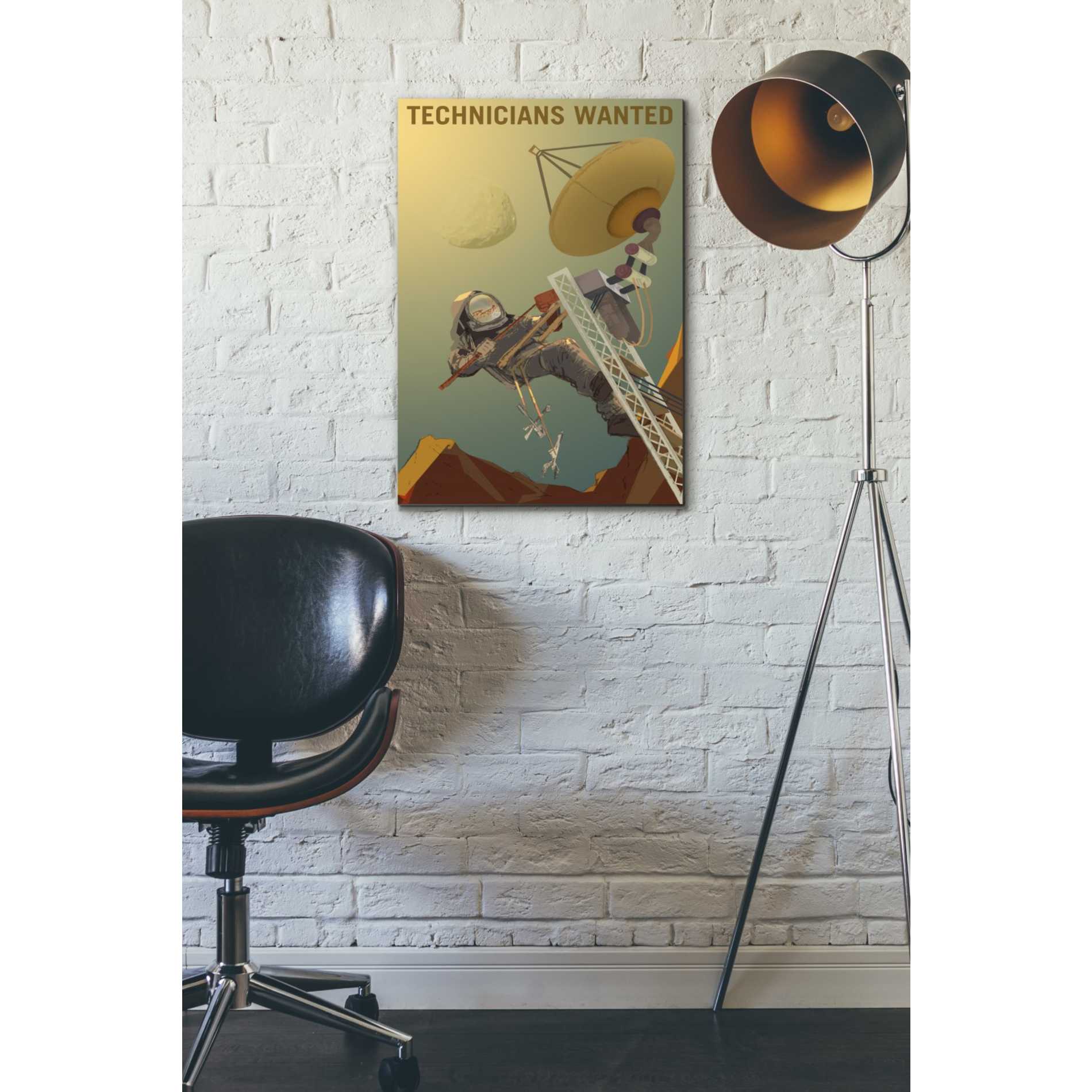 'Mars Explorer Series: Technicians Wanted' Canvas Wall Art,18 x 26