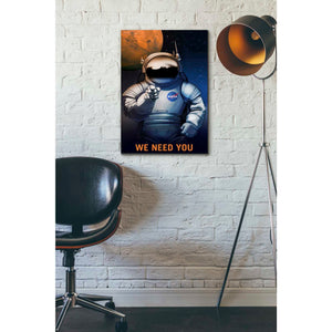 'Mars Explorer Series: We Need You' Canvas Wall Art,18 x 26