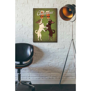 'Double Chihuahua v2' by Ryan Fowler, Canvas Wall Art,18 x 26