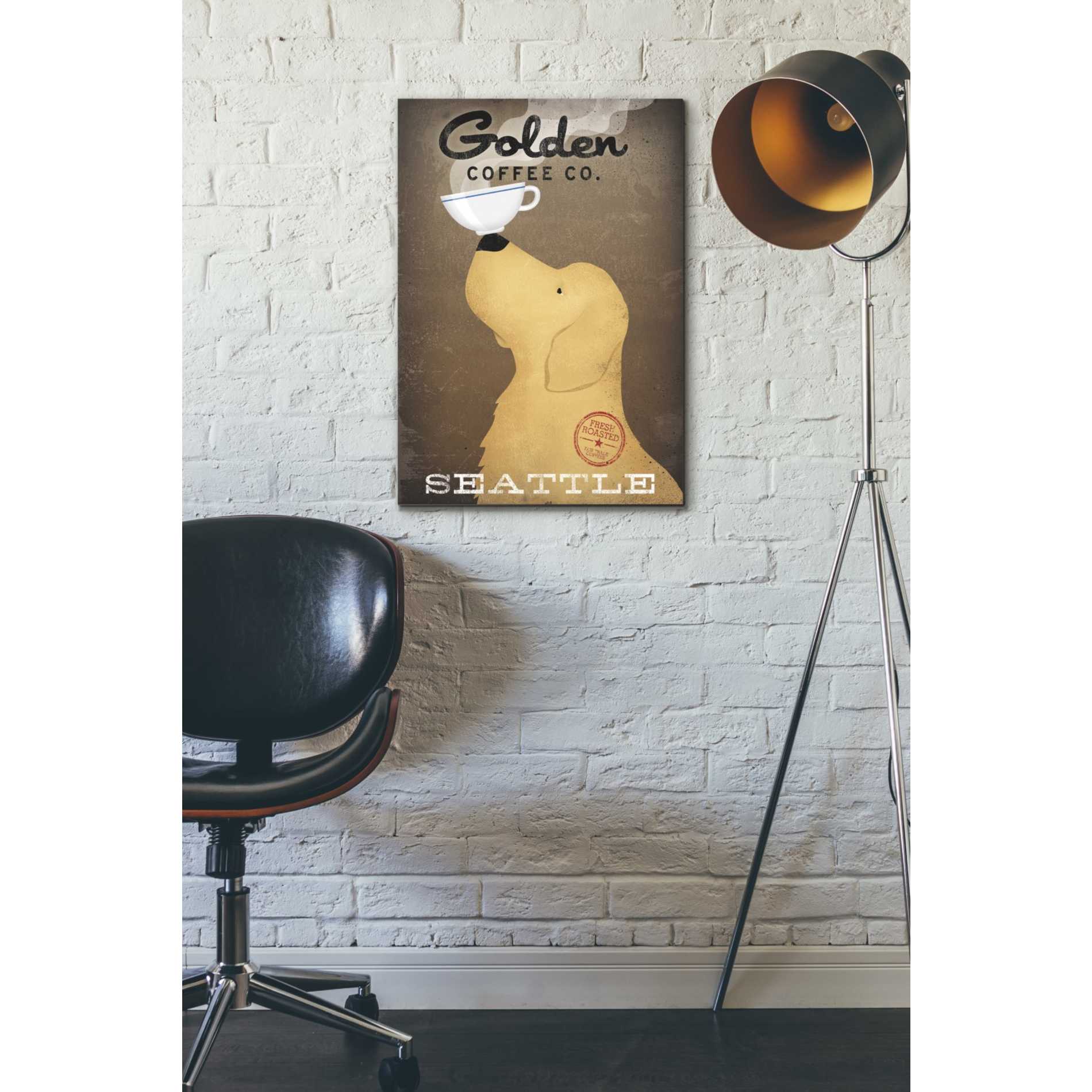 'Golden Coffee Co' by Ryan Fowler, Canvas Wall Art,18 x 26