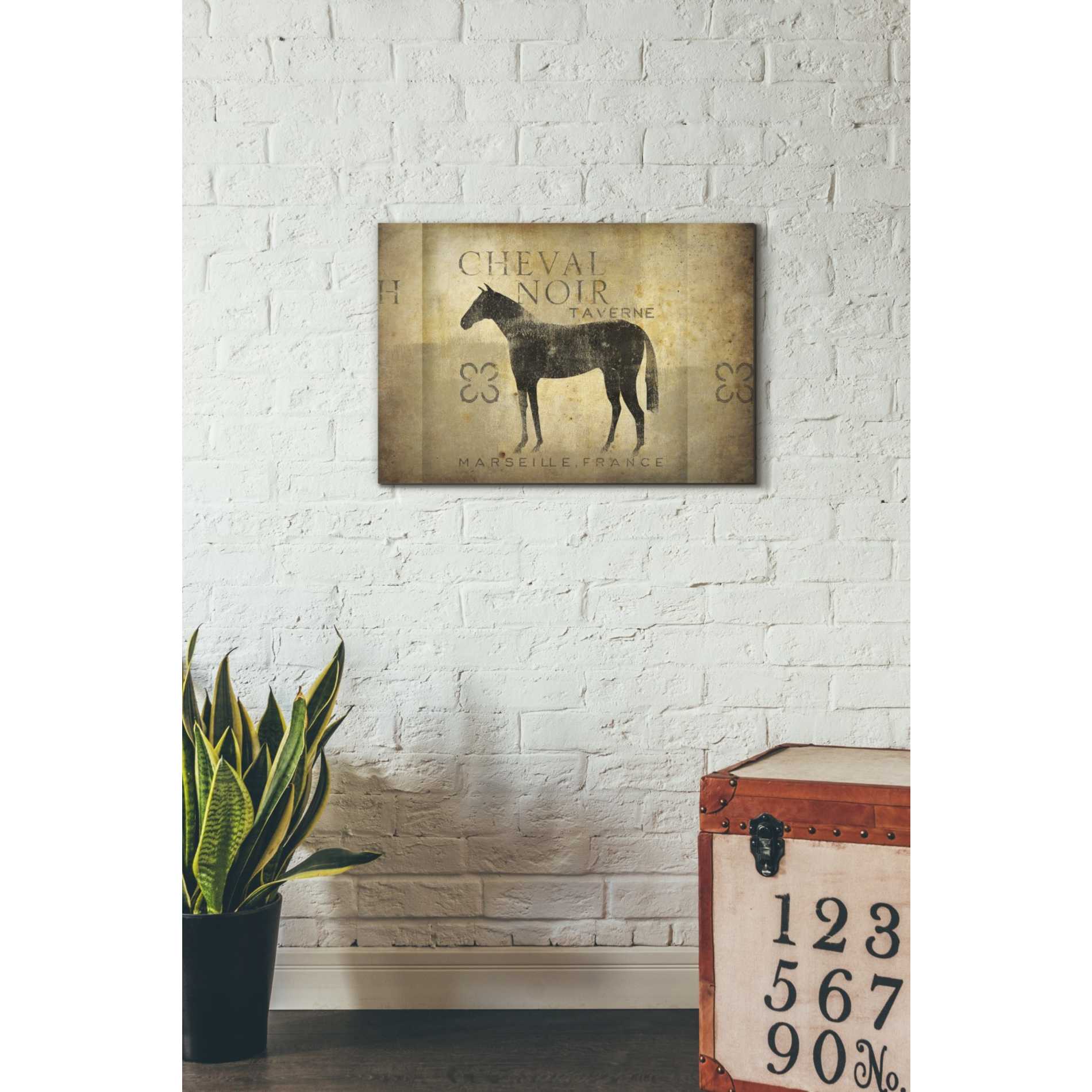'Cheval Noir v4' by Ryan Fowler, Canvas Wall Art,18 x 26