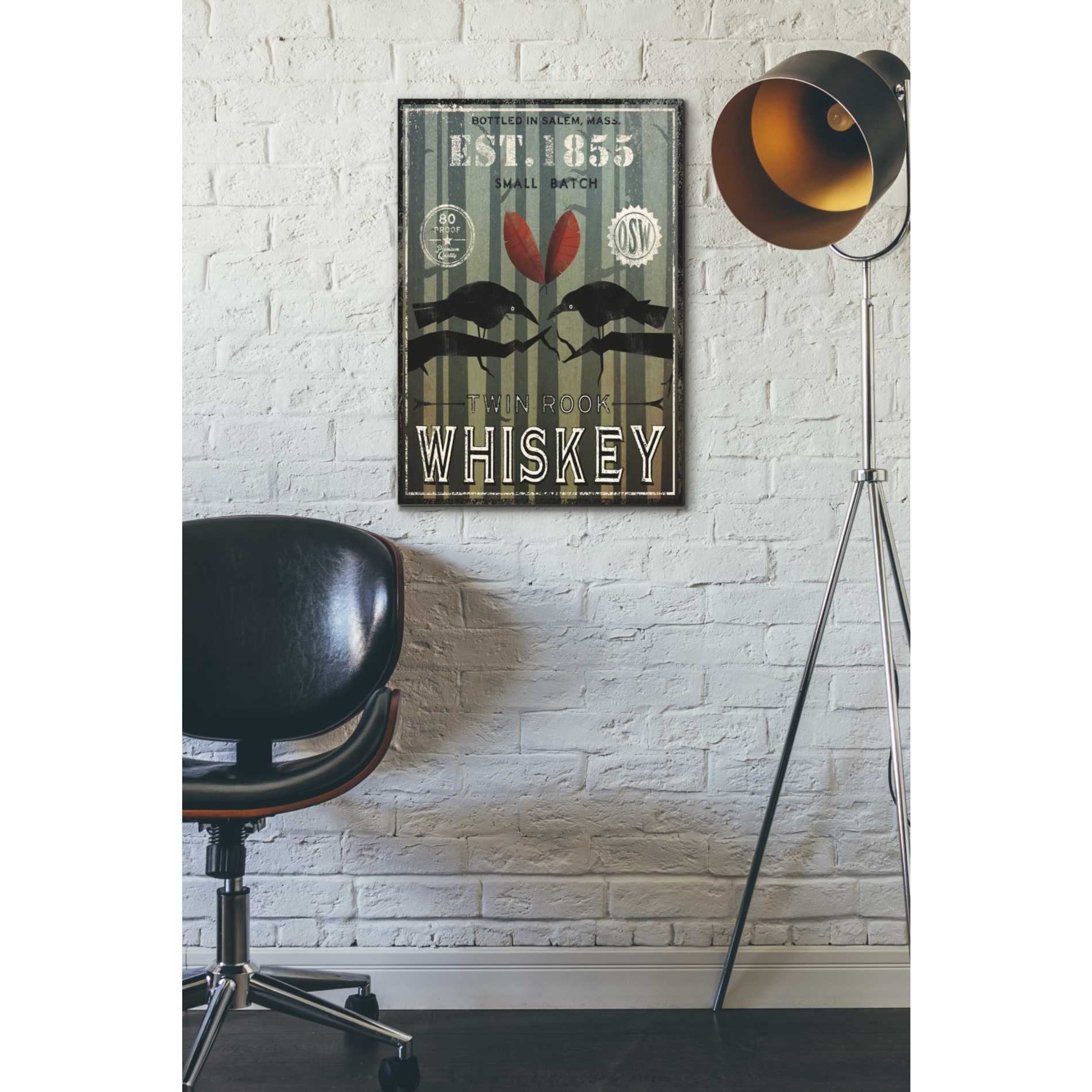 'Old Salt Whiskey Love Birds' by Ryan Fowler, Canvas Wall Art,18 x 26