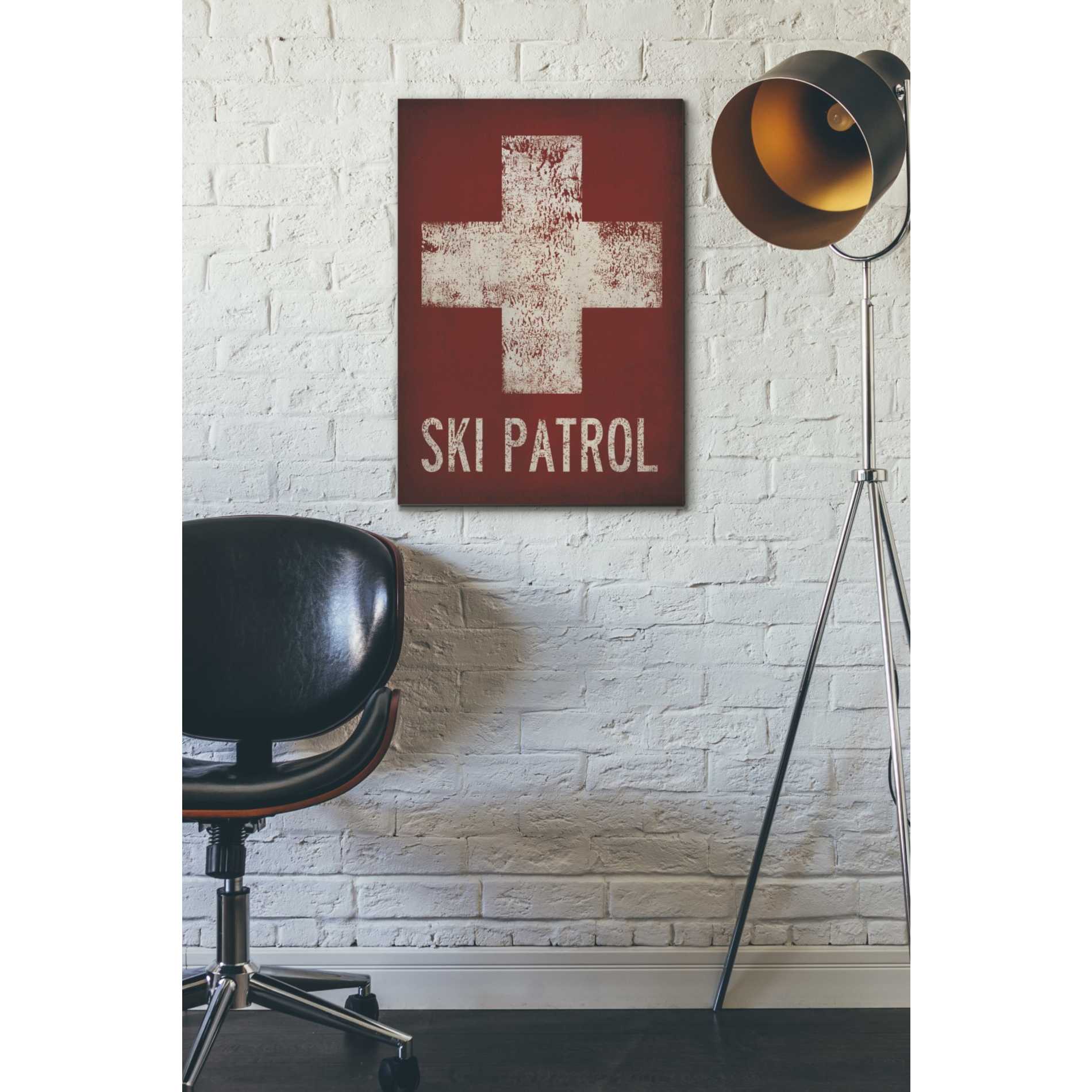 'Ski Patrol' by Ryan Fowler, Canvas Wall Art,18 x 26
